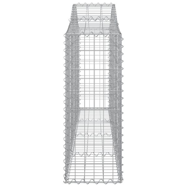 vidaXL Συρματοκιβώτια Τοξωτά 5 τεμ. 200x30x80/100 εκ. Γαλβαν. Ατσάλι