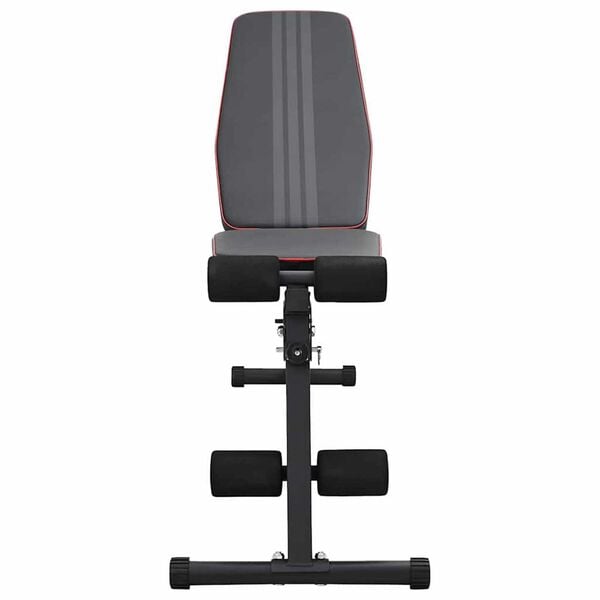 vidaXL Πάγκος Βαρών Μαύρο 131 x 41 x 110 εκ. Ατσάλι