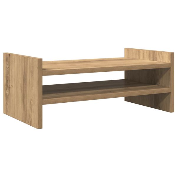 vidaXL Βάση Οθόνης Αρτισιανή Δρυς 50x27x20 εκ. από Επεξ. Ξύλο