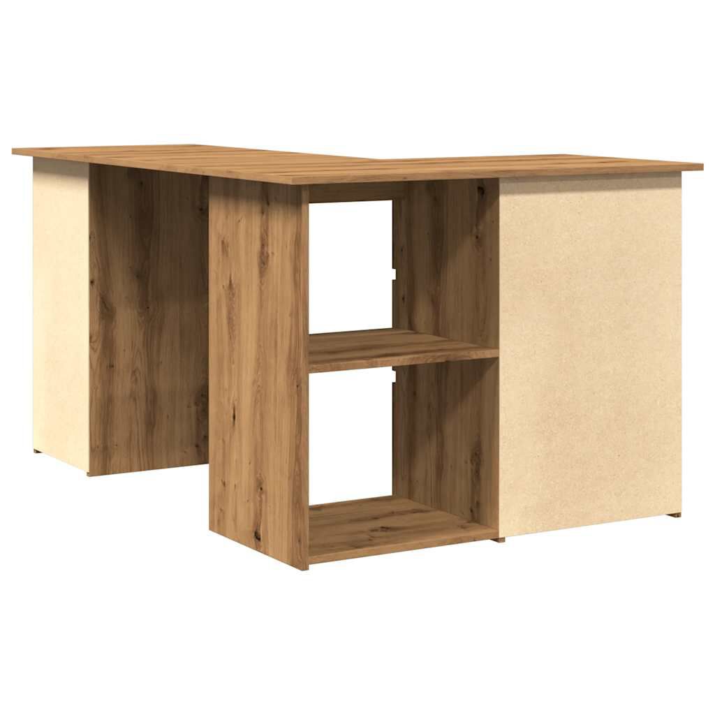 vidaXL Γωνιακό γραφείο Artisan Oak 145x100x76 cm Κατασκευασμένο ξύλο