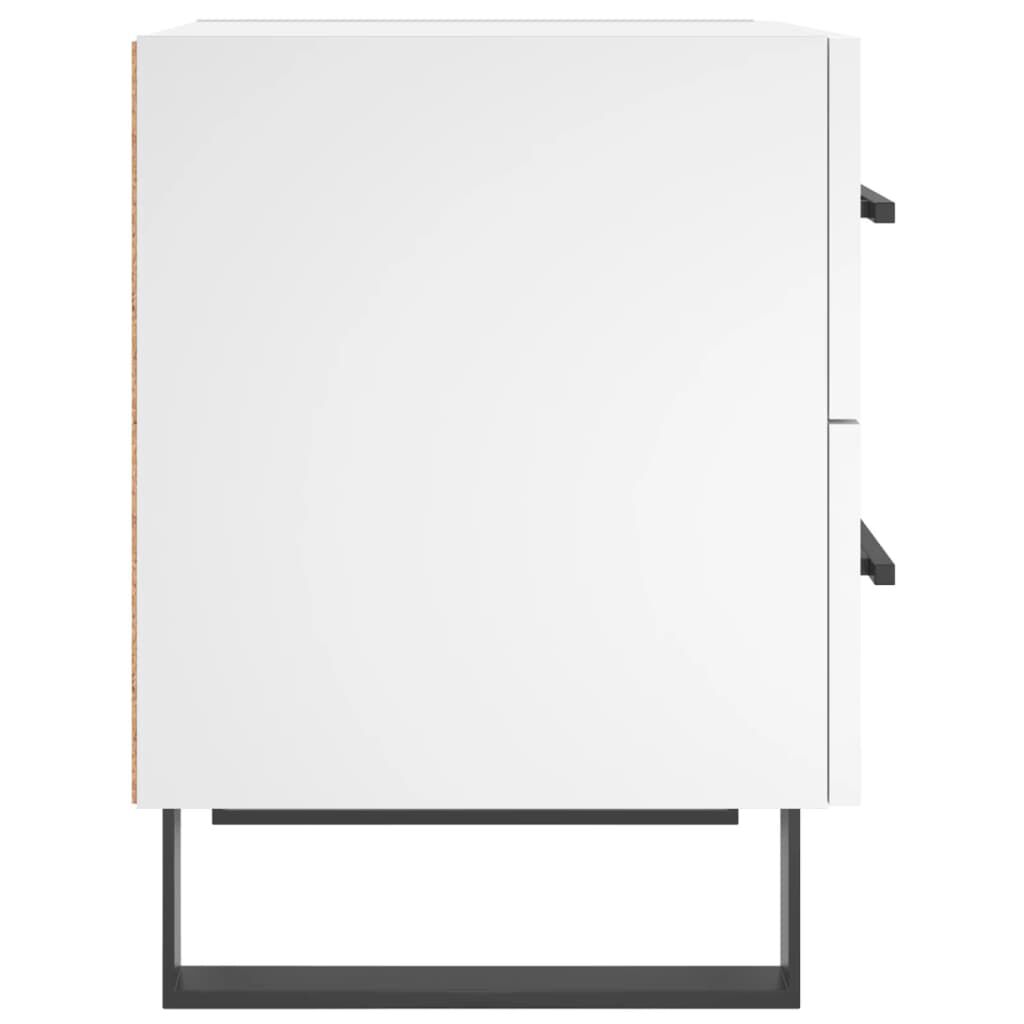 vidaXL Κομοδίνο Λευκό 40 x 35 x 47,5 εκ. από Επεξεργασμένο Ξύλο