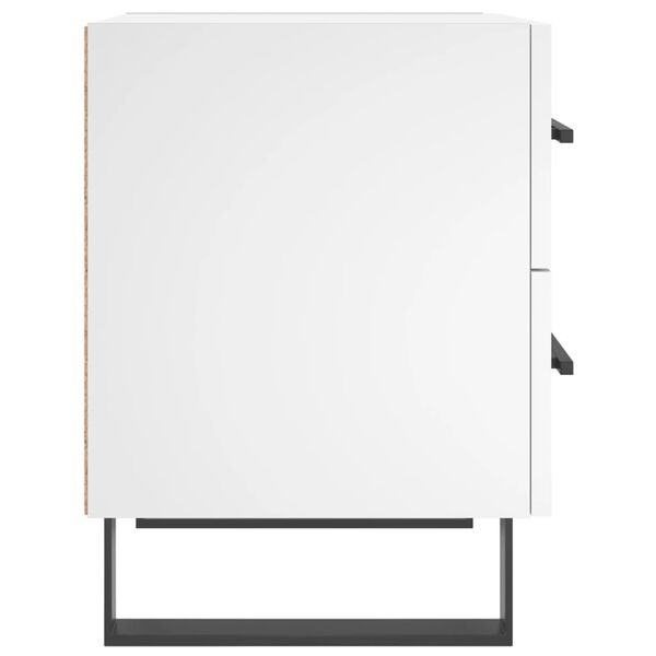 vidaXL Κομοδίνο Λευκό 40 x 35 x 47,5 εκ. από Επεξεργασμένο Ξύλο