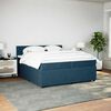 vidaXL &Kappa;&rho;&epsilon;&beta;ά&tau;&iota; Boxspring &mu;&epsilon; &Sigma;&tau;&rho;ώ&mu;&alpha; &Mu;&pi;&lambda;&epsilon; 200x200 &epsilon;&kappa;. &Beta;&epsilon;&lambda;&omicron;ύ&delta;&iota;&nu;&omicron;