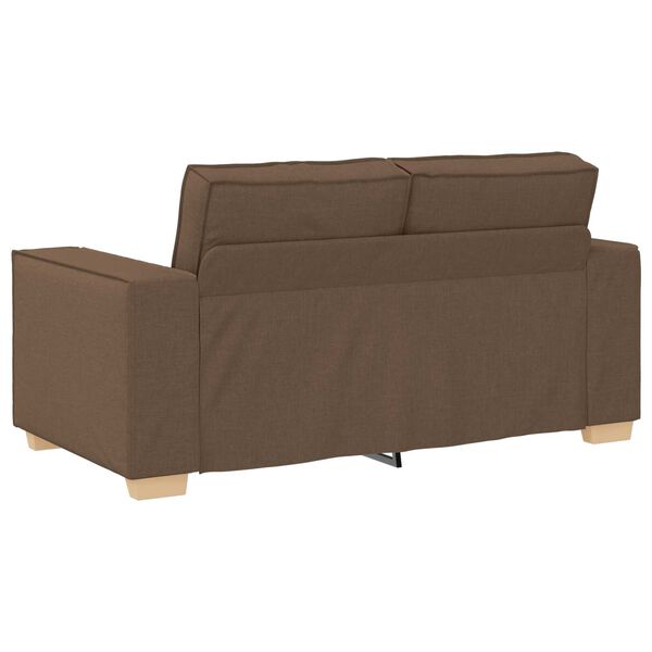 vidaXL Σετ Καναπέ με μαξιλάρι 3 pcs Καφέ 220 x 78 x 84 εκ. ύφασμα