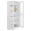 vidaXL Βιτρίνα Λευκή 82,5 x 30,5 x 185 εκ. Επεξ. Ξύλο