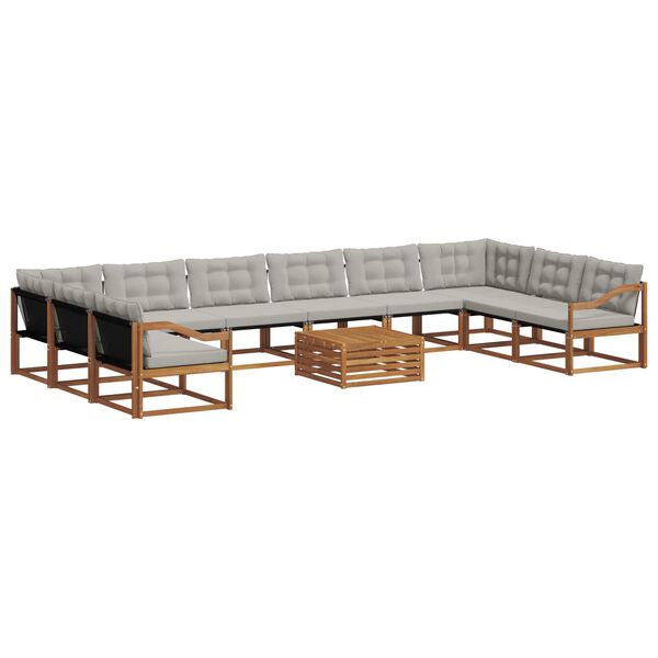 vidaXL &Sigma;&epsilon;&iota;&rho;ά &Kappa;&alpha;&nu;&alpha;&pi;έ &Epsilon;&xi;&omega;&tau;&epsilon;&rho;&iota;&kappa;&omicron;ύ 11 pcs &Phi;&upsilon;&sigma;&iota;&kappa;ό &kappa;&alpha;&iota; &Alpha;&nu;&omicron;&iota;&chi;&tau;ό &Gamma;&kappa;&rho;&iota;