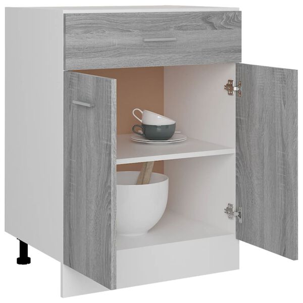 vidaXL Έπιπλο Με Συρτάρι Lyon Γκρι Sonoma 60x46x81,5 εκ. Επεξεργ. Ξύλο