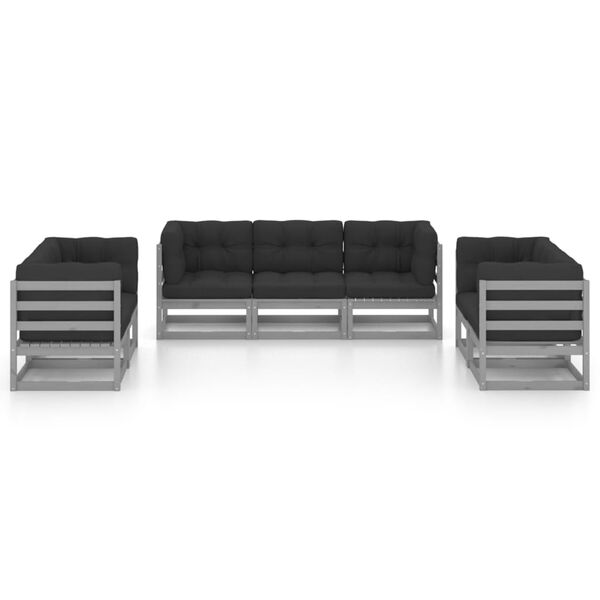 vidaXL &Sigma;&alpha;&lambda;ό&nu;&iota; &Kappa;ή&pi;&omicron;&upsilon; &Sigma;&epsilon;&tau; 7 &Tau;&epsilon;&mu;&alpha;&chi;ί&omega;&nu; &alpha;&pi;ό &Mu;&alpha;&sigma;ί&phi; &Xi;ύ&lambda;&omicron; &Pi;&epsilon;ύ&kappa;&omicron;&upsilon; &mu;&epsilon; &Mu;&alpha;&xi;&iota;&lambda;ά&rho;&iota;&alpha;