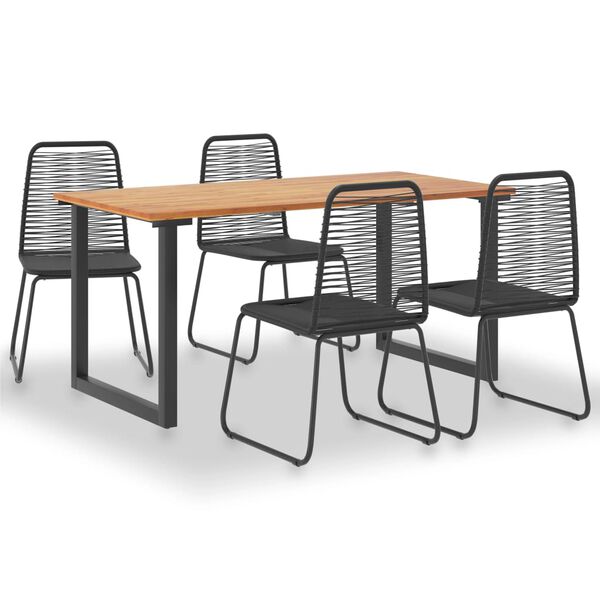 vidaXL &Sigma;&epsilon;&tau; &Tau;&rho;&alpha;&pi;&epsilon;&zeta;&alpha;&rho;ί&alpha;&sigmaf; &Epsilon;&xi;&omega;&tau;. &Chi;ώ&rho;&omicron;&upsilon; 5 &tau;&epsilon;&mu;. &Xi;ύ&lambda;&omicron; &Alpha;&kappa;&alpha;&kappa;ί&alpha;&sigmaf; & &Sigma;&upsilon;&nu;&theta;. &Rho;&alpha;&tau;ά&nu;