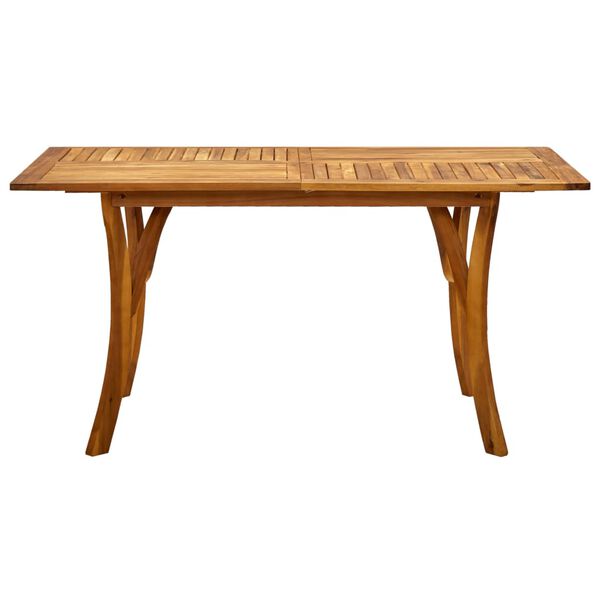 vidaXL Τραπέζι Κήπου 150 x 90 x 75 εκ. από Μασίφ Ξύλο Ακακίας