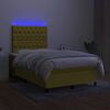 vidaXL &Kappa;&rho;&epsilon;&beta;ά&tau;&iota; Boxspring &mu;&epsilon; &Sigma;&tau;&rho;ώ&mu;&alpha; & LED &Pi;&rho;ά&sigma;&iota;&nu;&omicron; 120x200 &epsilon;&kappa; &Upsilon;&phi;&alpha;&sigma;&mu;ά&tau;&iota;&nu;&omicron;