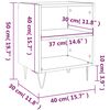 vidaXL Κομοδίνα 2 τεμ. Sonoma Γκρι 40x30x50 εκ. από Επεξεργασμένο Ξύλο