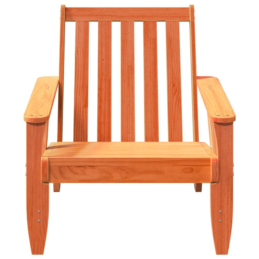 vidaXL Καρέκλα κήπου Adirondack Wax Brown 75x77x77 cm