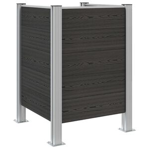 vidaXL &Phi;&rho;ά&chi;&tau;&eta;&sigmaf; &Sigma;&kappa;&omicron;&upsilon;&pi;&iota;&delta;&iota;ώ&nu; &Gamma;&kappa;&rho;&iota; 85 x 85 x 115 cm &Alpha;&lambda;&omicron;&upsilon;&mu;ί&nu;&iota;&omicron; &kappa;&alpha;&iota; WPC