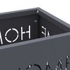 vidaXL Σχέδιο & βάση αποθήκευσης Ανθρακί 15.5 x 15.5 x 49 εκ Μέταλλο