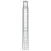 vidaXL Συρματοκιβώτια Τοξωτά 3 τεμ. 400x30x220/240 εκ. Γαλβαν. Ατσάλι