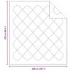 vidaXL Χειμερινό Παπλωματοθήκη 3 pcs Λευκό 200 x 220 cm Μικροΐνες