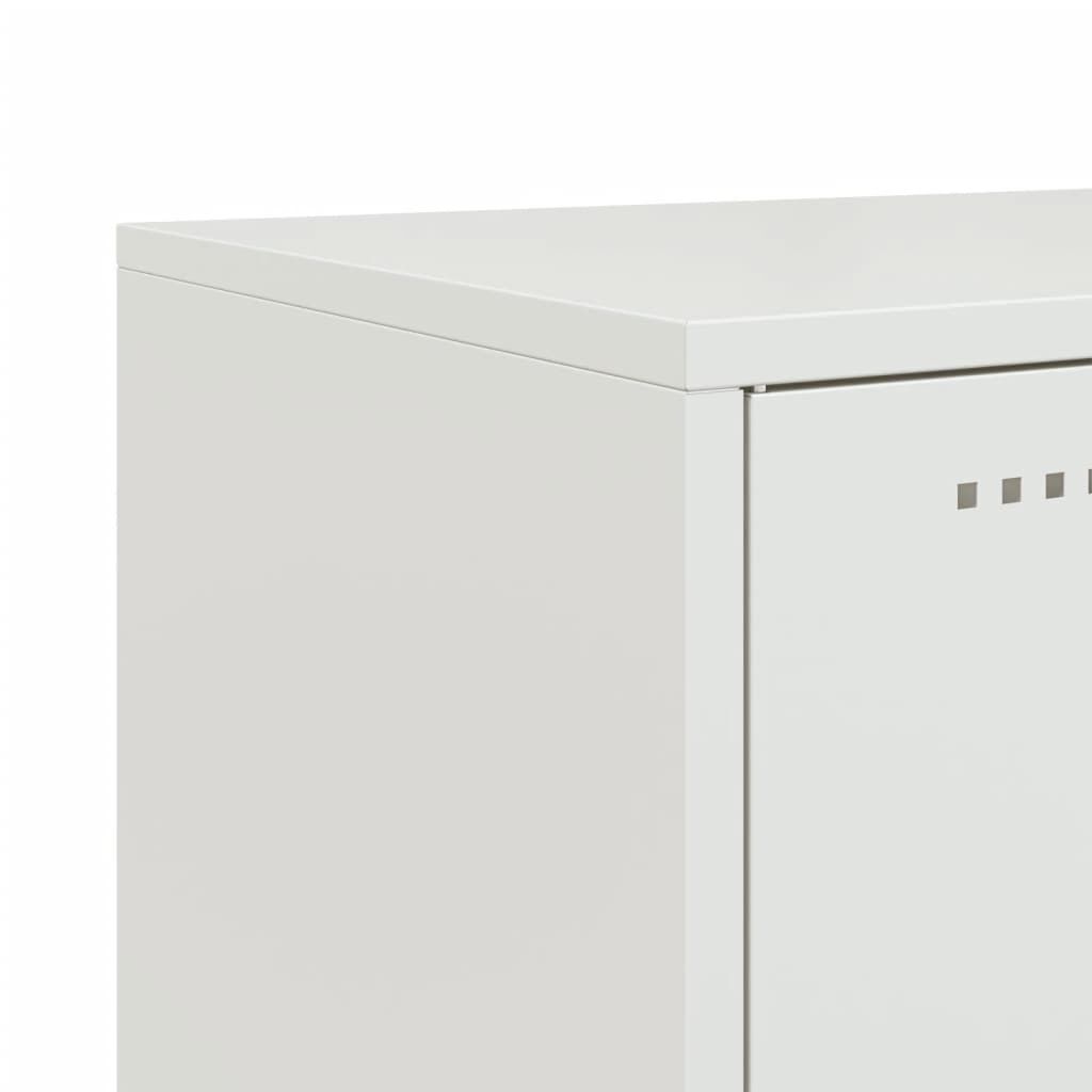 vidaXL Ντουλάπι Λευκό 100,5x39x107 εκ. Ατσάλινο
