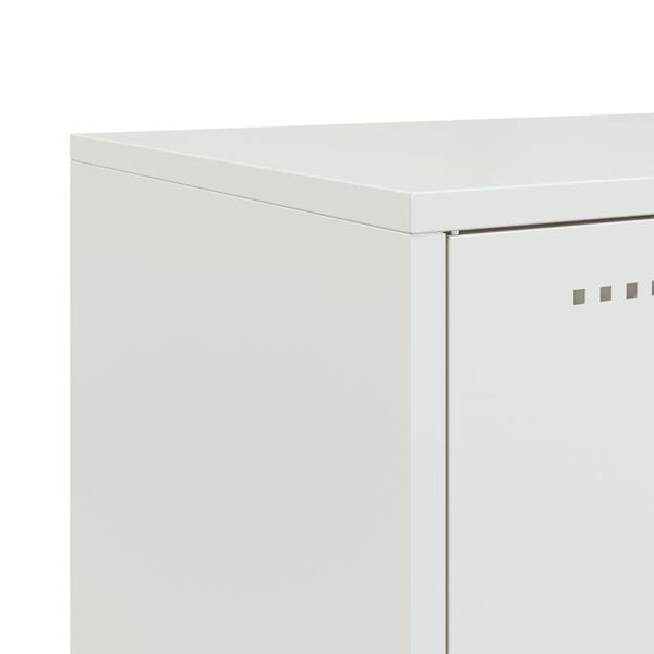 vidaXL Ντουλάπι Λευκό 100,5x39x107 εκ. Ατσάλινο
