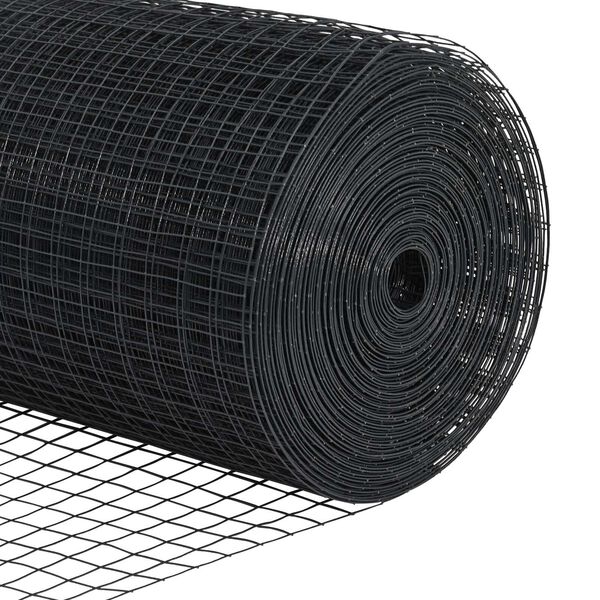 vidaXL Φράχτης με Στήλες. Γκρι 0.6 x 50 μ. Ατσάλι