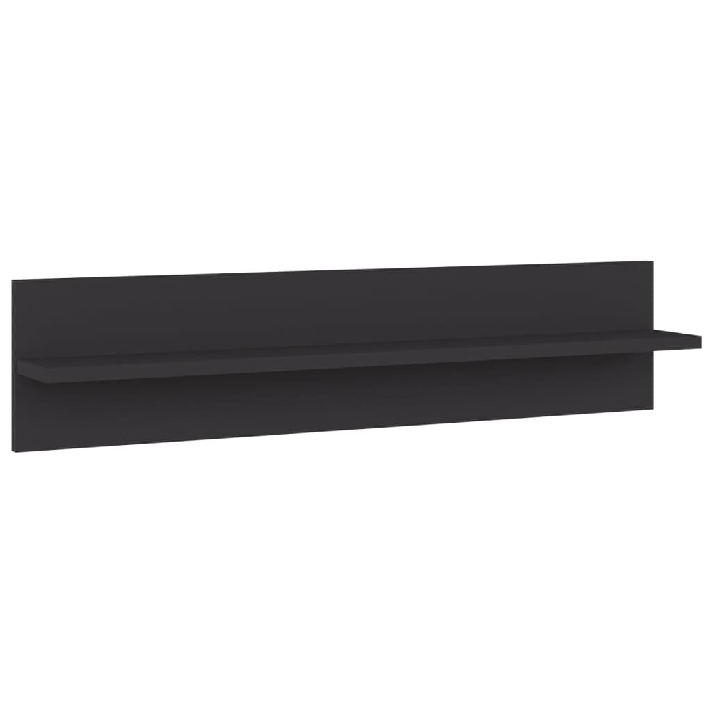 vidaXL Ραφιέρες Τοίχου 4 τεμ. Γκρι 80 x 11,5 x 18 εκ. από Επεξ. Ξύλο