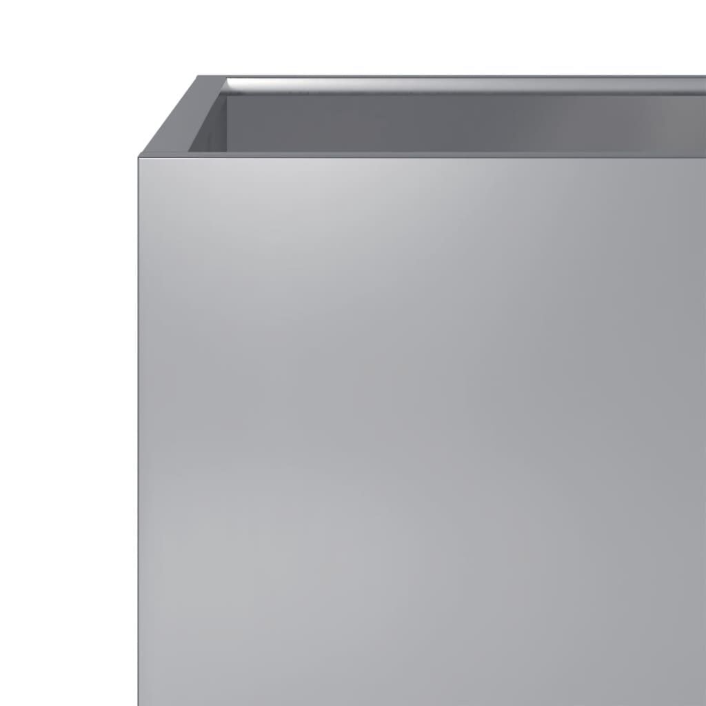 vidaXL Ζαρντινιέρα Κήπου 40x40x40 εκ. Γαλβανισμένο Χάλυβα