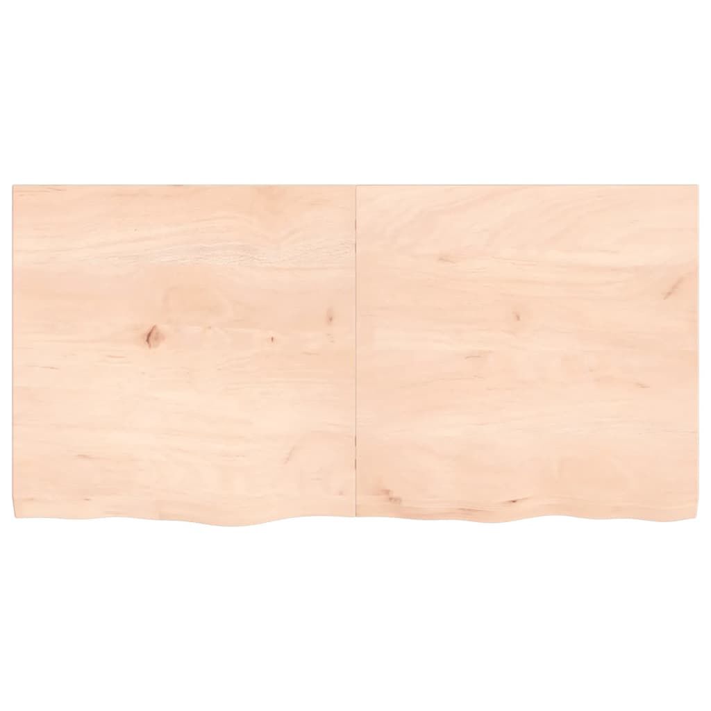 vidaXL Επιφάνεια Τραπεζιού 120x60x(2-4)εκ Ακατέργαστο Μασίφ Ξύλο Δρυός