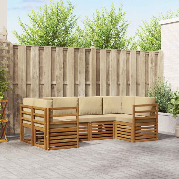 vidaXL &Sigma;&alpha;&lambda;&omicron;&nu;ά&kappa;&iota; &Gamma;&omega;&nu;&iota;&alpha;&kappa;&omicron;ύ &Kappa;&alpha;&nu;&alpha;&pi;έ 6 pcs &Phi;&upsilon;&sigma;&iota;&kappa;ό &Sigma;&tau;&epsilon;&rho;&epsilon;ό &Xi;ύ&lambda;&omicron; &Alpha;&kappa;&alpha;&kappa;ί&alpha;&sigmaf;