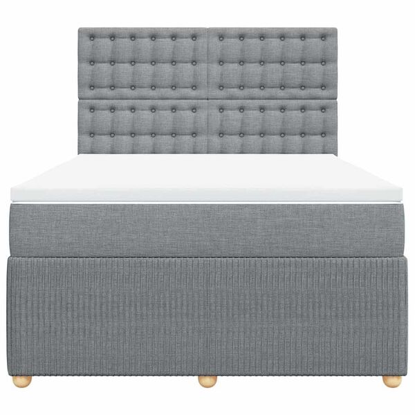 vidaXL &Kappa;&rho;&epsilon;&beta;ά&tau;&iota; Boxspring &mu;&epsilon; &Sigma;&tau;&rho;ώ&mu;&alpha; &Alpha;&nu;&omicron;&iota;&chi;&tau;ό &Gamma;&kappa;&rho;&iota; 140x190 &epsilon;&kappa;. &Upsilon;&phi;&alpha;&sigma;&mu;ά&tau;&iota;&nu;&omicron;