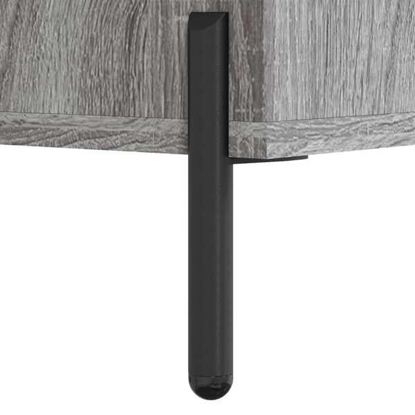 vidaXL Κομοδίνα 2 τεμ. Γκρι Sonoma 40 x 35 x 47,5 εκ. Επεξεργ. Ξύλο