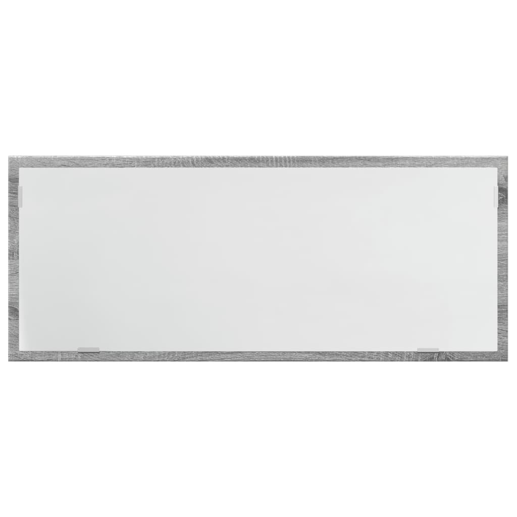 vidaXL Καθρέφτης Μπάνιου Γκρι Sonoma 100x8,5x37 εκ. Επεξεργασμένο Ξύλο