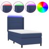 vidaXL &Kappa;&rho;&epsilon;&beta;ά&tau;&iota; Boxspring &mu;&epsilon; &Sigma;&tau;&rho;ώ&mu;&alpha; & LED &Mu;&pi;&lambda;&epsilon; 90x200 &epsilon;&kappa;. &Upsilon;&phi;&alpha;&sigma;&mu;ά&tau;&iota;&nu;&omicron;