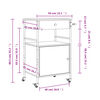 vidaXL Τρόλεϊ Κουζίνας Καπνιστή Δρυς 56x43x89,5 εκ. Επεξεργασμένο Ξύλο