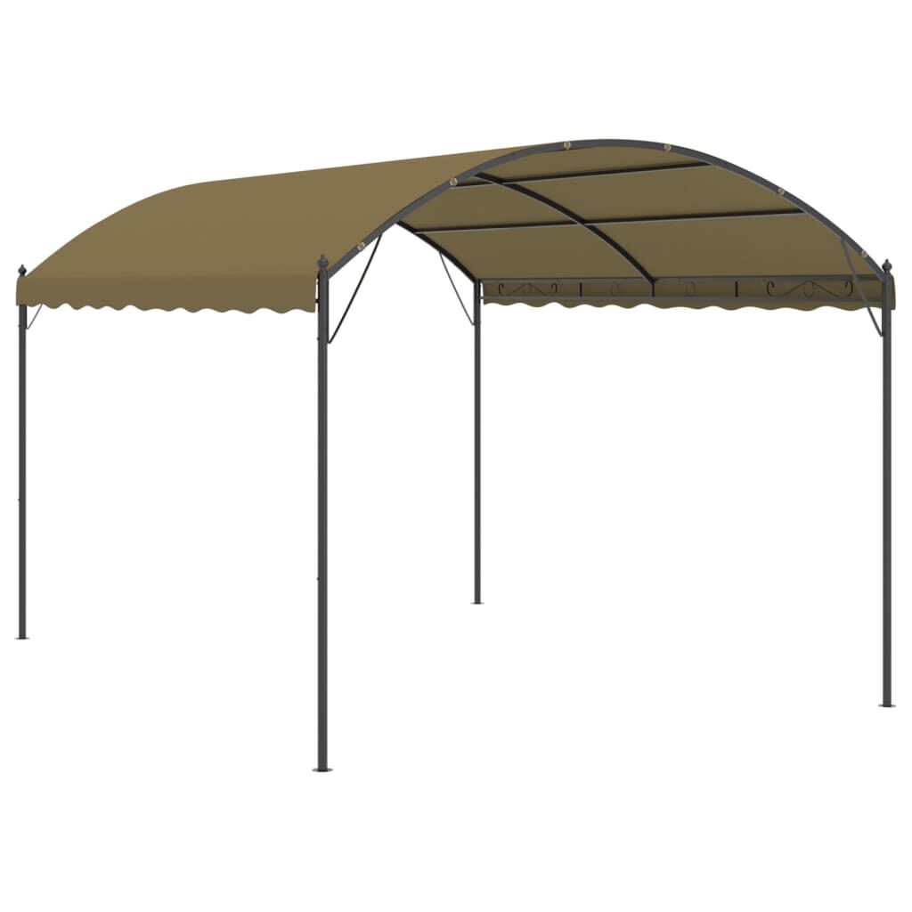 vidaXL Κιόσκι Taupe 4 x 3 x 2,6 μ. 180 γρ/μ²