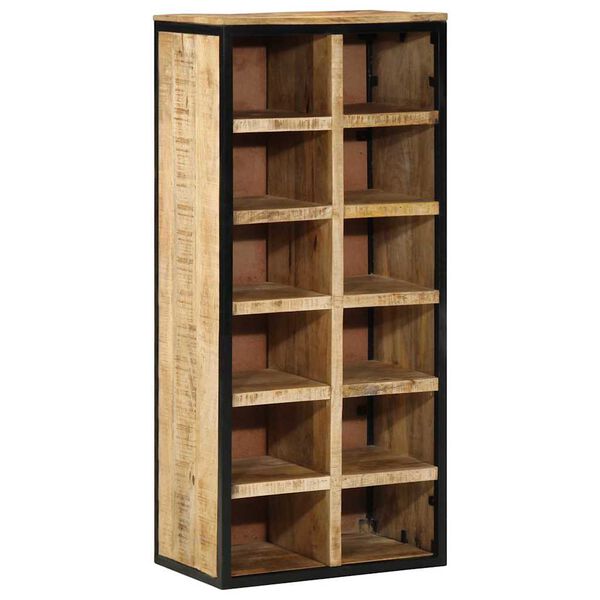 vidaXL Ντουλάπα Παπουτσιών Καφέ 50 x 30 x 110 εκ Μασίφ ξύλο μάνγκο