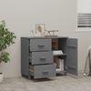 vidaXL Συρταριέρα HAMAR Σκ. Γκρι 90 x 40 x 80 εκ. Μασίφ Ξύλο Πεύκου