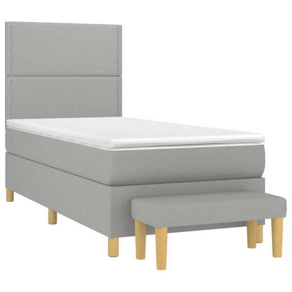 vidaXL &Kappa;&rho;&epsilon;&beta;ά&tau;&iota; Boxspring &mu;&epsilon; &Sigma;&tau;&rho;ώ&mu;&alpha; &Alpha;&nu;&omicron;&iota;&chi;&tau;ό &Gamma;&kappa;&rho;&iota; 90x200 &epsilon;&kappa;. &Upsilon;&phi;&alpha;&sigma;&mu;ά&tau;&iota;&nu;&omicron;