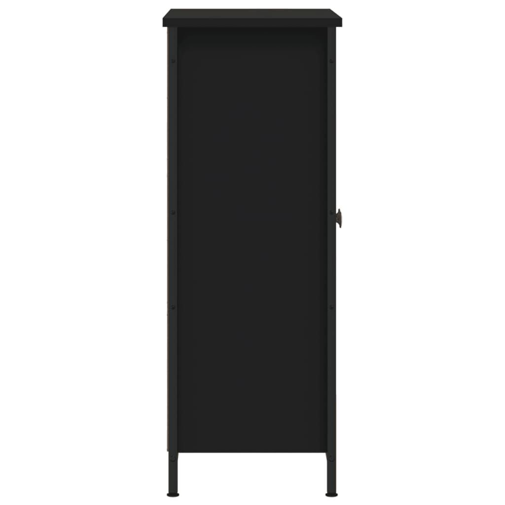 vidaXL Ντουλάπι Μαύρο 70 x 30 x 80 εκ. από Επεξεργασμένο Ξύλο