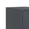 vidaXL Κομοδίνο Ανθρακί 36x39x78 εκ. από Χάλυβα