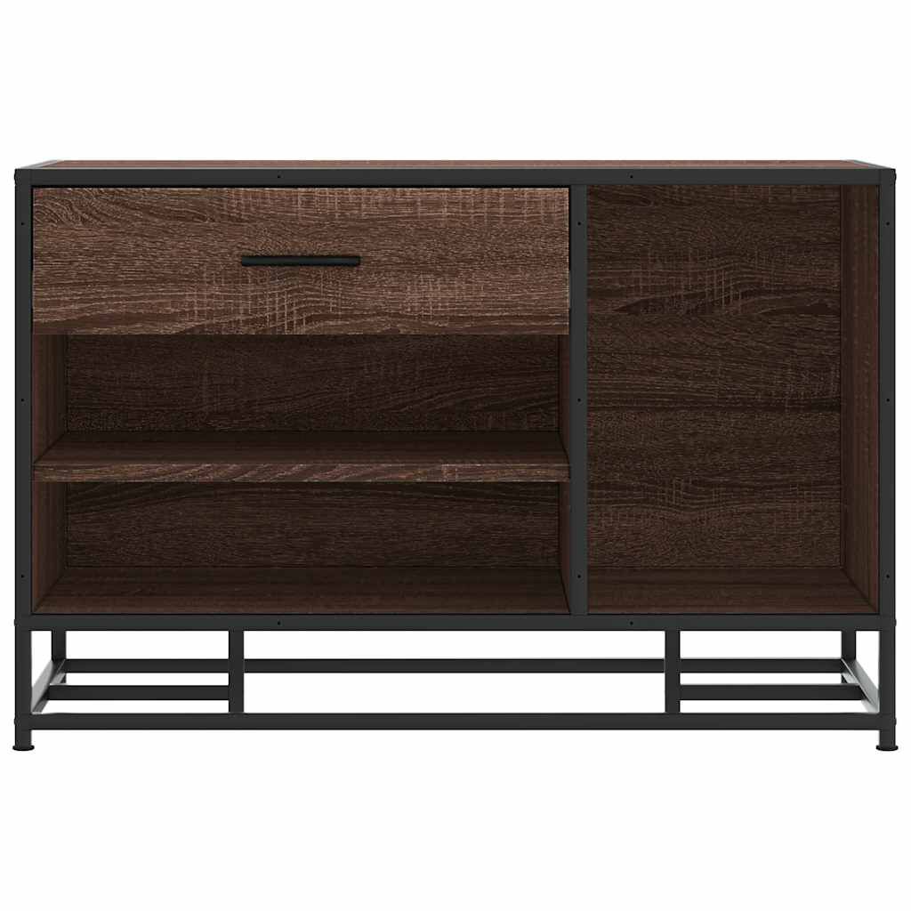 vidaXL Πάγκος παπουτσιών καφέ δρυς 80x40x53,5 cm
