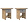 vidaXL &Kappa;&omicron;&mu;&omicron;&delta;ί&nu;&omicron; 2 pcs Artisan Oak 41 x 40 x 45 &epsilon;&kappa; &Epsilon;&pi;&epsilon;&xi;&epsilon;&rho;&gamma;&alpha;&sigma;&mu;έ&nu;&omicron; &xi;ύ&lambda;&omicron;