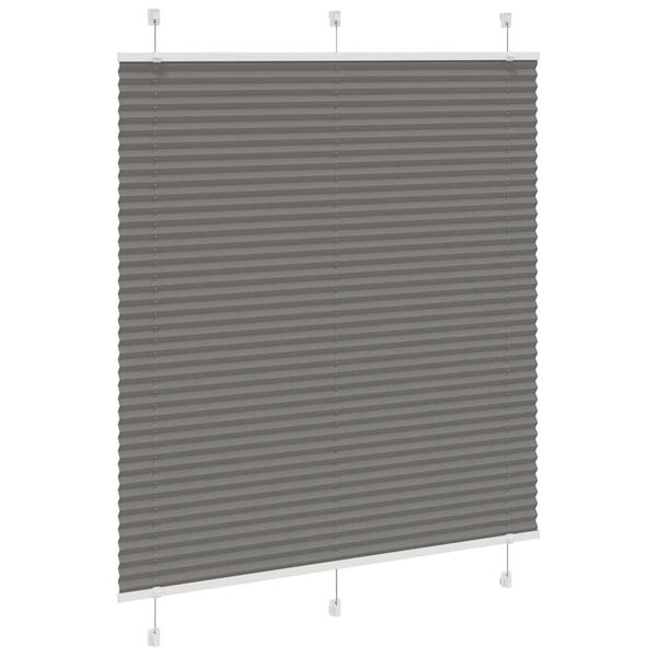 vidaXL Πλισέ περσίδα Ανθρακί 120x100 cm Πλάτος υφάσματος 119,4 cm
