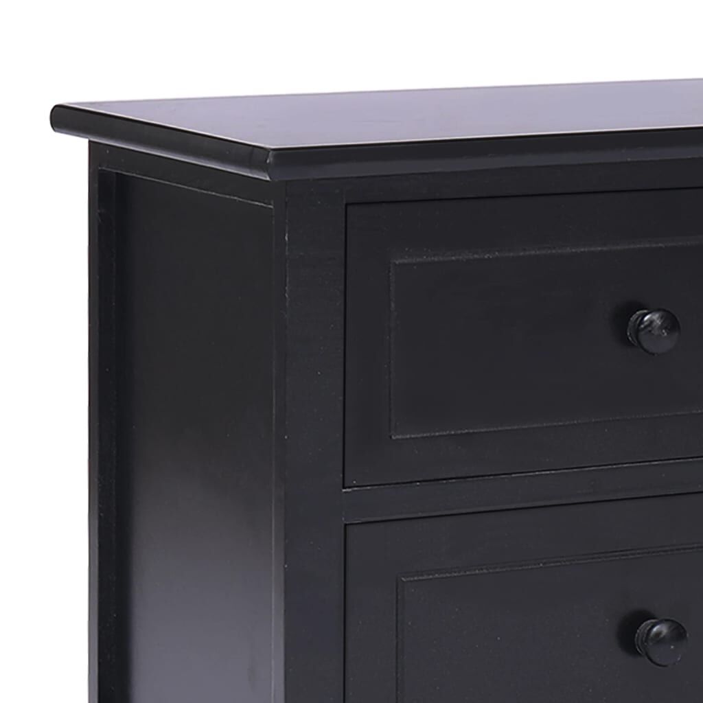 vidaXL Έπιπλο Τηλεόρασης Μαύρο 108x30x40 εκ. από Μασίφ Ξύλο Παυλώνιας