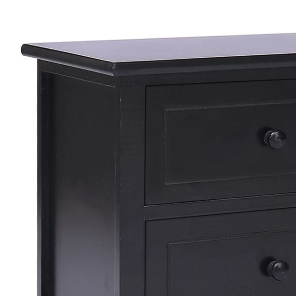 vidaXL Έπιπλο Τηλεόρασης Μαύρο 108x30x40 εκ. από Μασίφ Ξύλο Παυλώνιας