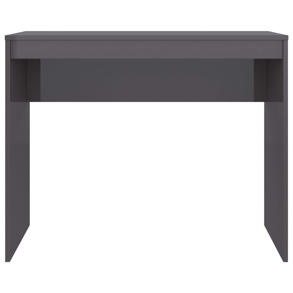 vidaXL Γραφείο Γυαλιστερό Γκρι 90x40x72 εκ. Επεξεργασμένο Ξύλο