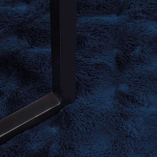 vidaXL Ψεύτικη κουβέρτα από κουνέλι 4 pcs Θαλασσί Μπλε 220 x 240 cm