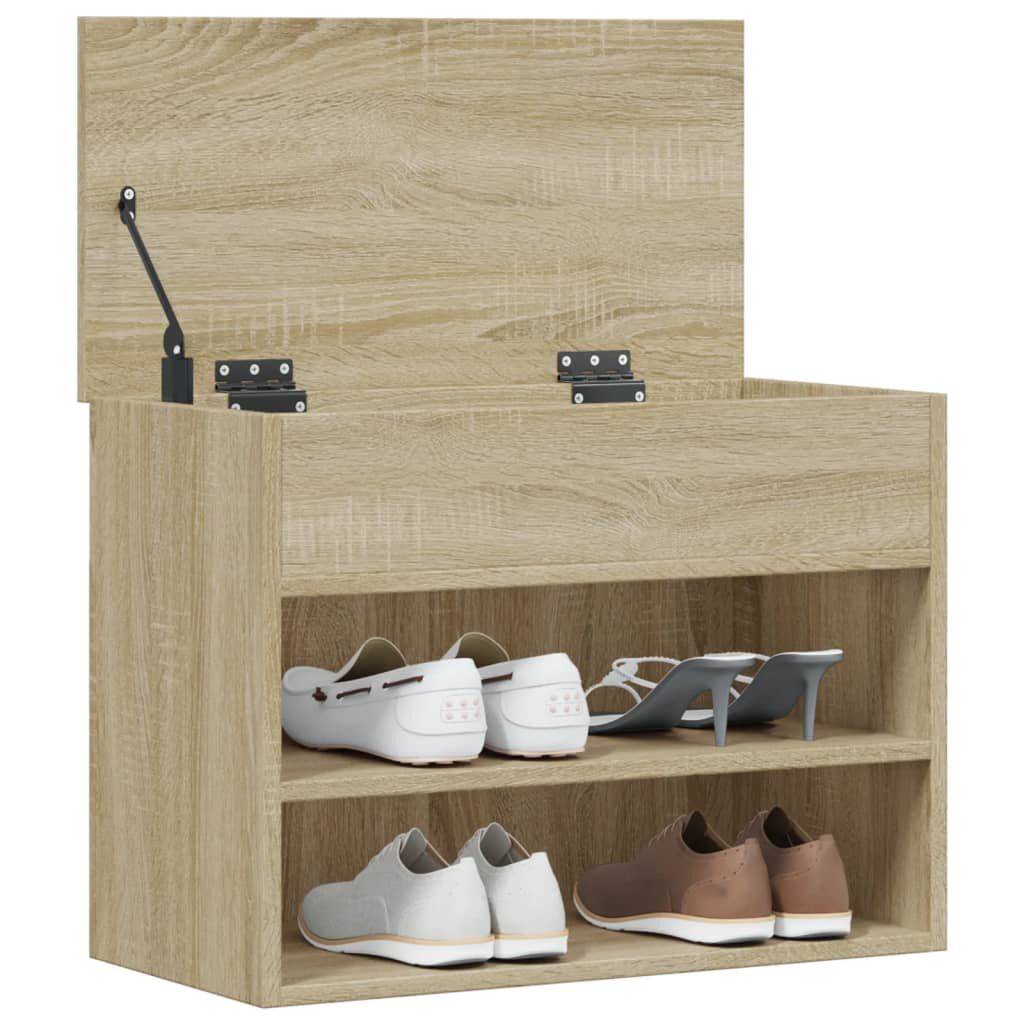 vidaXL Παπουτσοθήκη Sonoma Δρυς 60 x 30 x 45 εκ. από Επεξ. Ξύλο