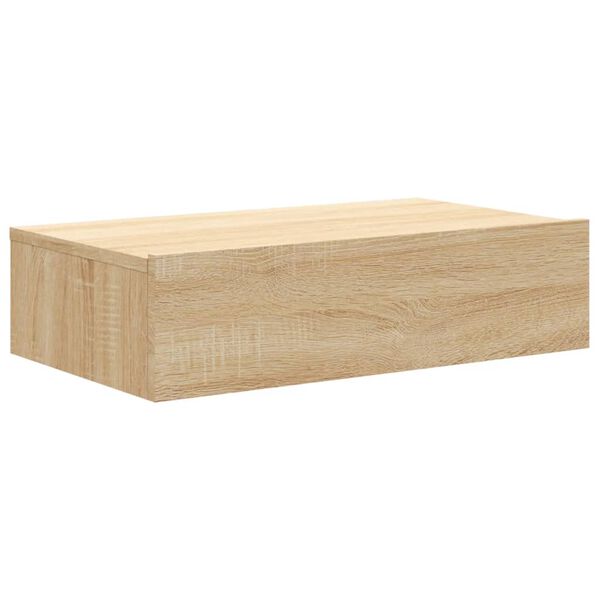 vidaXL Έπιπλο Τηλεόρασης με LED Sonoma Δρυς 60x35x15,5 εκ.