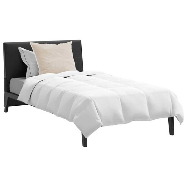 vidaXL Σετ Κουβέρτας με μαξιλάρι 2 pcs Λευκό 135 x 200 cm Πούπουλο