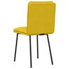 vidaXL Καρέκλες Τραπεζαρίας 4 τεμ. Κίτρινες Βελούδινες